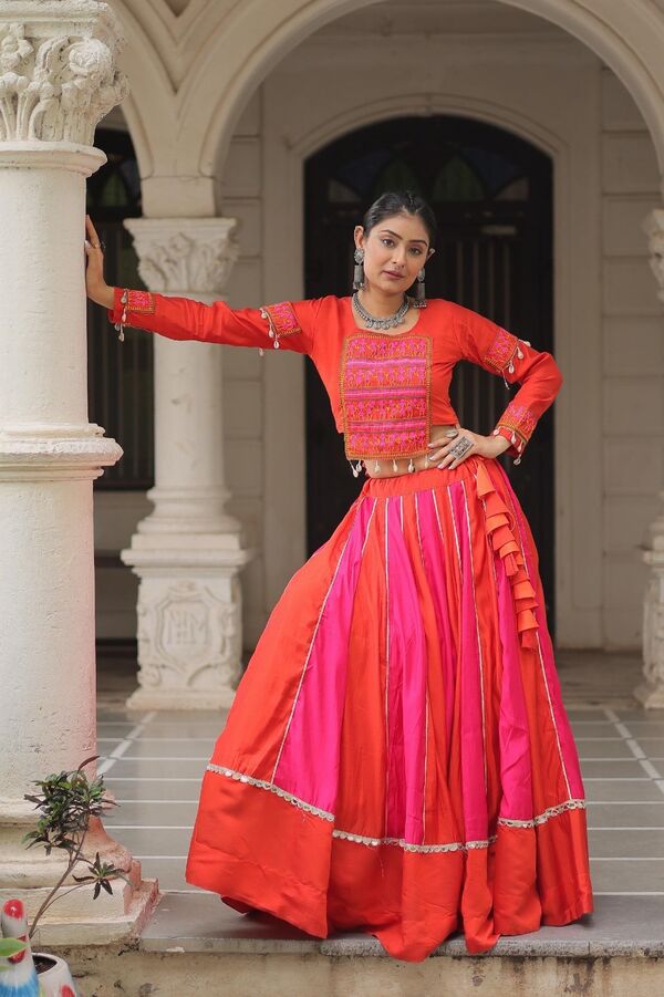 Mirror lace LEHENGA CHOLI