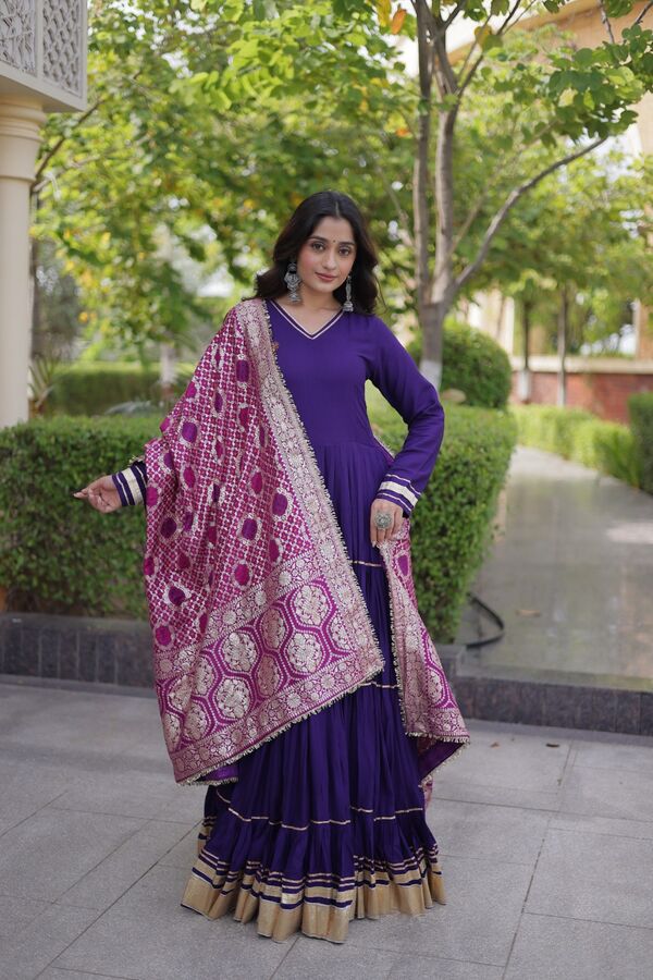 Gown-Dupatta Dress