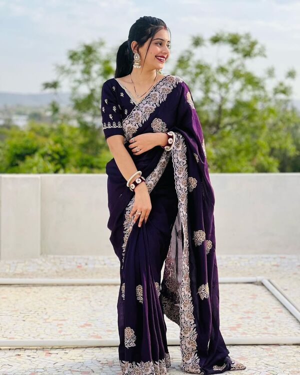 Beautiful zari Saree