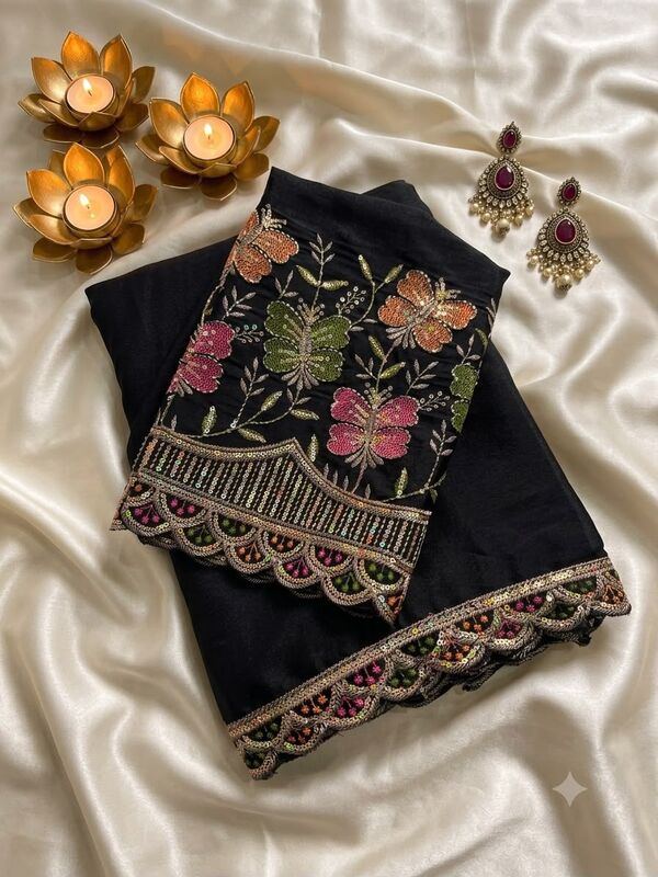 Georgette Sequence Saree