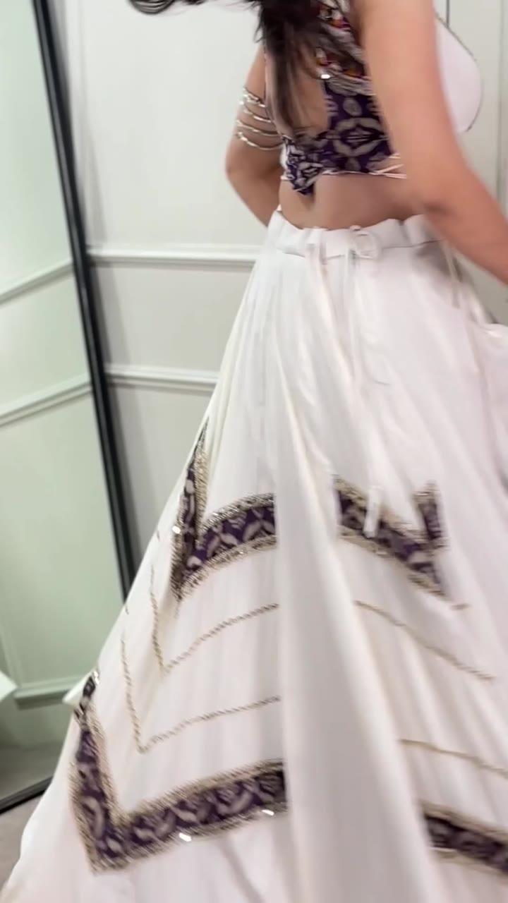 Royal white lehenga