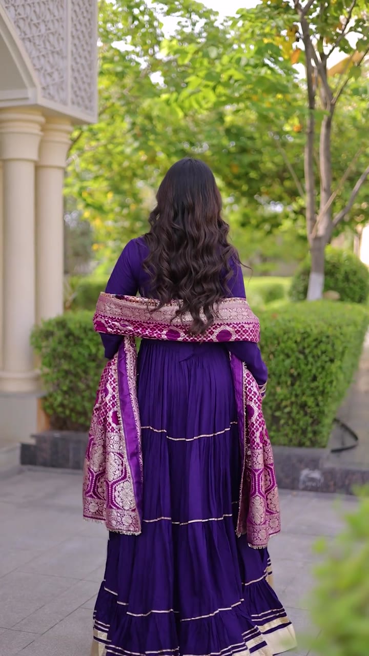 Gown-Dupatta Dress